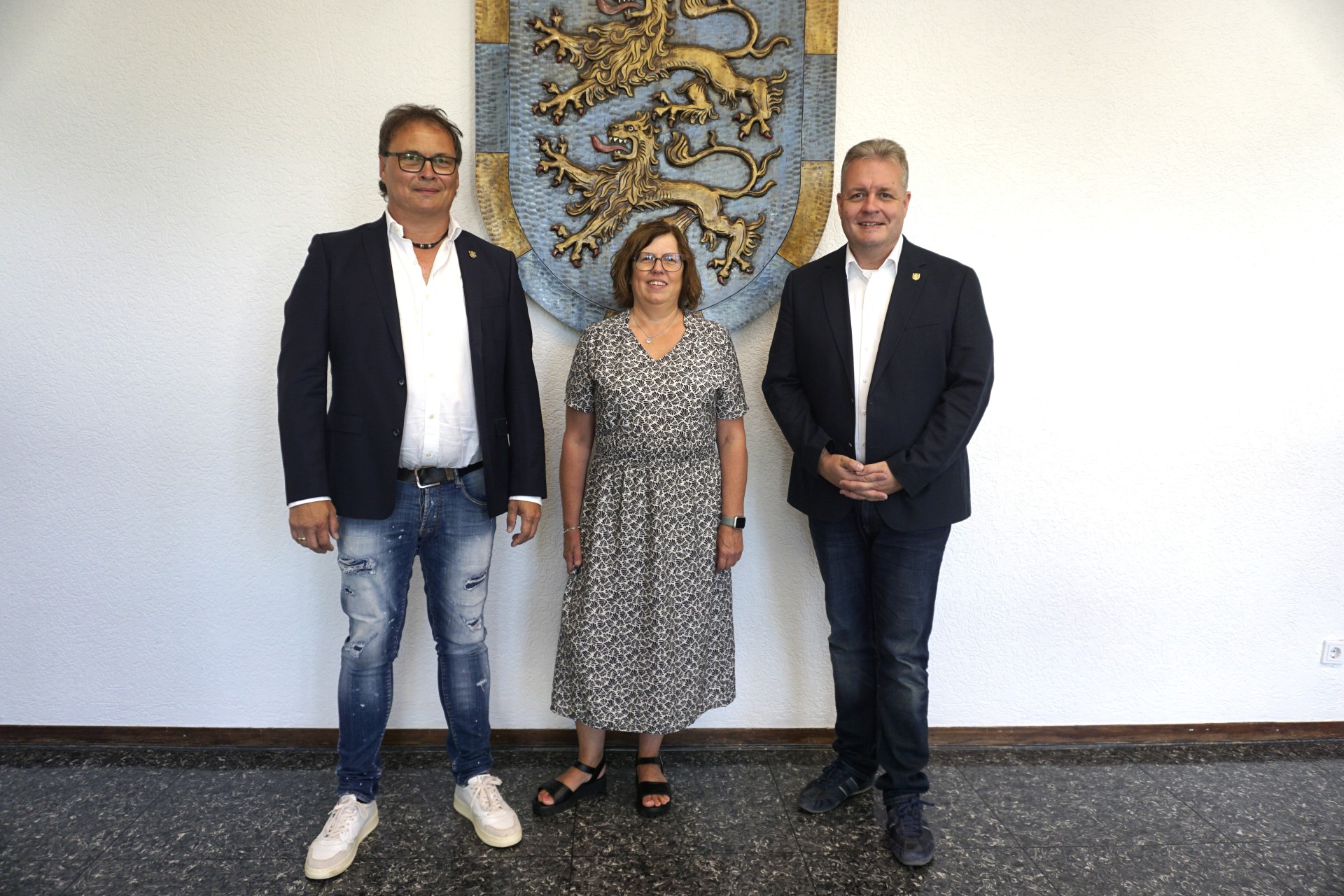Dienstjubilare der Verbandsgemeindeverwaltung mit Bürgermeister Gerrit Müller