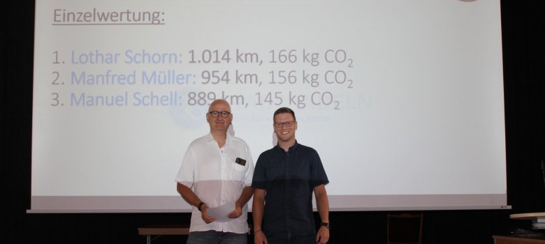 Bei der Abschlussveranstaltung des STADTRADELNS wurden die erfolgreichsten Einzelradler geehrt.