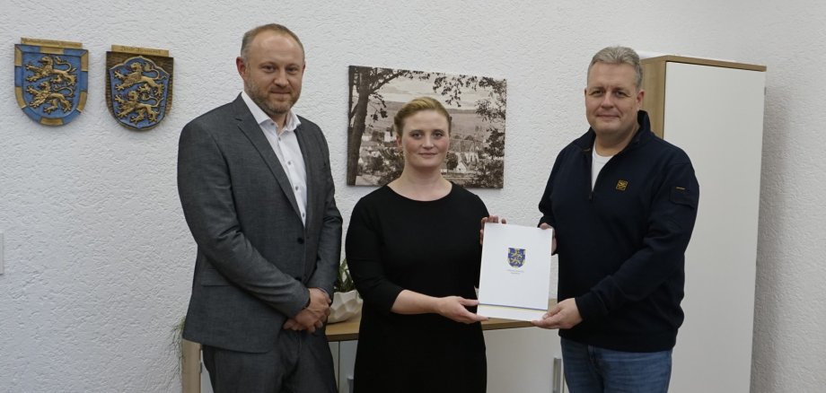 Übergabe Förderbescheid Fr. Dr. med. Hohlstamm